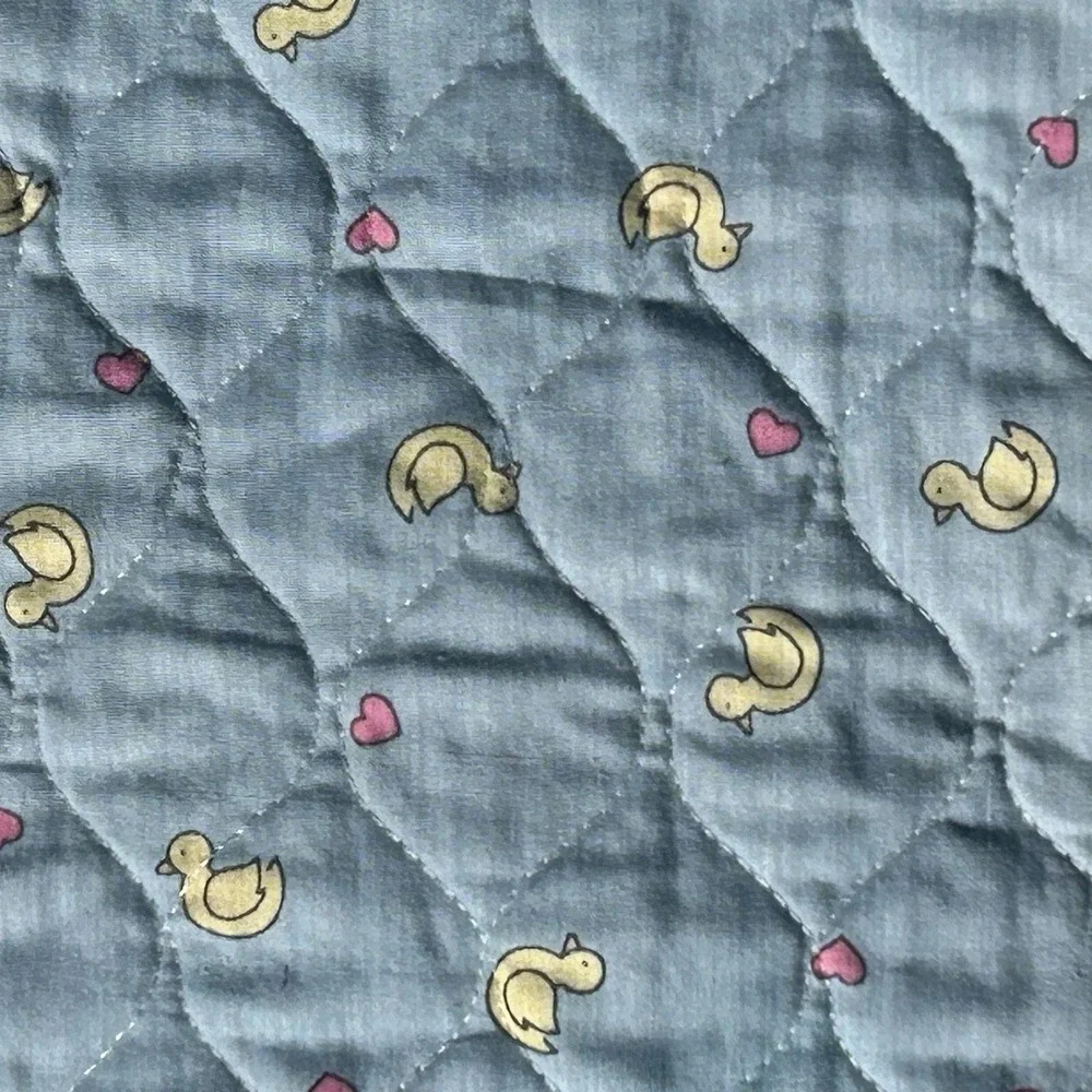 Vintage Daisy Kingdom‎ Goose Bear Ducks Baby Blanket Quilted 35